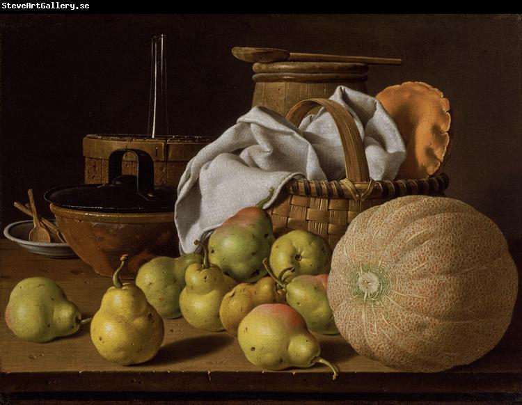 Melendez, Luis Eugenio Stell Life with Melon and Pears (mk08)